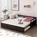 78 Inches Extending Daybed with Twin Size Trundle, Solid Wood Slats Support