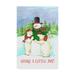 Trademark Fine Art Snowman And Polar Share Joy Canvas Art by Melinda Hipsher