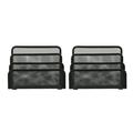 Tinksky 2Pcs Office File Storage Shelves File Holders Desktop File Storage Racks Iron File Holders