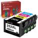 Tonerkingdom 252 Ink Cartridge Replacement for Epson 252XL 252 XL T252XL120 to use with Workforce WF-7110 WF-7720 WF-7710 WF-3620 WF-3640 (1 Large Black 1 Cyan 1 Magenta 1 Yellow) 4 Pack