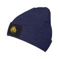 ZICANCN Ace Skull Poke Print Knit Beanie Hat Winter Cap Soft Warm Classic Hats for Men Women Navy Blue