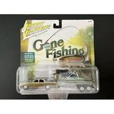Johnny Lightning 1:64 Gone Fishing 1973 Chevrolet Caprice With Boat & Trailer JLBT002B