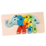 Colorful Wooden Animals Puzzle Wooden Puzzle Animal Toy Learning Educational Toys Animal Wooden Puzzle Puzzles for Boys