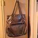Michael Kors Bags | Final Price Michael Kors Soft Silver Leather Shoulder Bag Very Good Condition | Color: Black/Silver | Size: 12"W X 13"H X 1