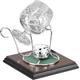 Brandy Warmer Silver Plated Cradle with Lead Crystal Brandy Glass