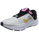 NIKE Women's Air Zoom Structure 24 Sneaker, White Wheat Gold Black Pink Spell, 6.5 UK