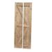 Barn Door - Lubann Paneled Wood Unfinished Barn Door Wood in Brown | 84 H x 30 W x 1.5 D in | Wayfair LB-DR30Mbifo