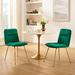 Mercer41 Lyndzie Tufted Velvet Dining Side Chair Upholstered/Velvet in Green | 33.27 H x 18.9 W x 24.61 D in | Wayfair