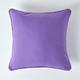 Homescapes - Housse de coussin Uni Violet, 30 x 30 cm - Violet