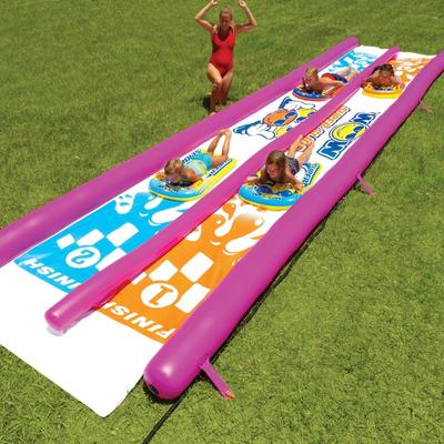 WOW Sports Giant Backyard Double Lane Lawn Slide (21-2140-WOW)