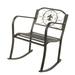 GZXS Flat Tube Single Rocking Chair Bronze Color