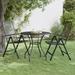 Aibecy Patio Table Ã˜31.5 x28.3 Expanded Metal Mesh Anthracite