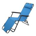 GZXS Portable Extendable Outdoor Folding Reclining Chair Dual Purposes Lounge Recliners Home Patio Beach Chair