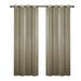 Gecheer Festnight 2PCS 225*140cm Solid Color Curtains Polyester Fiber Grommet Filtering Casual Textured Curtains for Bedroom Living Room