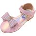 Toddler Baby Girls Sandals Pearl Sequin Rhinestone Bow Princess Shoes Dance Shoes Summer Non Slip Flat