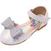 Toddler Baby Girls Sandals Pearl Sequin Rhinestone Bow Princess Shoes Dance Shoes Summer Non Slip Flat