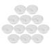 NUOLUX 12pcs Office PC Computer Desk Grommet Cable Hole Cover 50mm Diameter (Grey White)