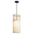 Etereauty Chinese Style Pendant Light Creative Single-head Bamboo Chandelier for Home