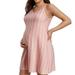 Baycosin Maternity Dresses Summer Maternity Dress Casual Sundress/Short Sleeveless Maternity Tank Dresses Clothes For Beach Daily Wear