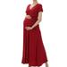 Womens Sleeveless Maternity Dress Summer Maternity Clothes Solid Color Printed Short Sleeve V Neck Maternity Clothes Red Dress Long Sleeve Dress For Daily Cottage Gowns