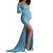 Maternity Dress Res Women Pregnants Photography Props Off Shoulders V Neck Long Maternity Dress Floral Dress for Women