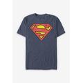 Men's Big & Tall Superman Logo Graphic Tee by DC Comics in Navy Heather (Size 3XT)