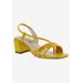 Wide Width Women's Fling Sandal by Bellini in Yellow Croc (Size 9 1/2 W)
