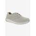 Wide Width Women's Tour Sneaker by Drew in Ivory Leather (Size 6 W)