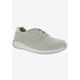 Wide Width Women's Tour Sneaker by Drew in Ivory Leather (Size 6 W)