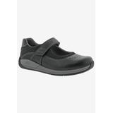 Women's Trust Flat by Drew in Black Leather (Size 10 M)