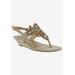 Wide Width Women's Loni Sandal by Bellini in Natural Textile (Size 8 W)