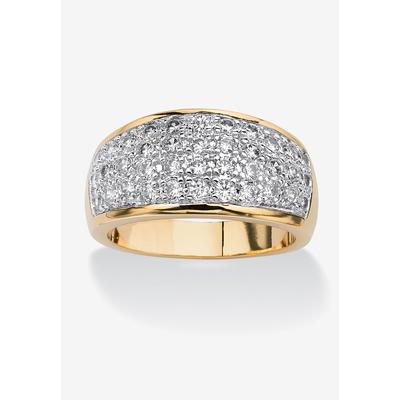 Women's 1.25 Tcw Pave Cubic Zirconia Ring Gold-Pla...