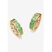 Women's Birthstone Gold-Plated Huggie Earrings by PalmBeach Jewelry in August