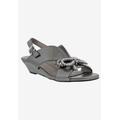 Wide Width Women's Lady Sandal by Bellini in Pewter Smooth (Size 8 W)