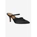 Women's Estelia Mules by J. Renee in Black Satin (Size 7 1/2 M)