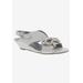 Wide Width Women's Lady Sandal by Bellini in White Smooth (Size 9 W)