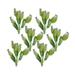 Melrose International Green Poppy Pod Foliage Bundle (Set of 6)