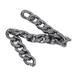 Aluminum Curb Chains Link Rugged Durable Simple Appearance 10 Meters Aluminum Curb Chains For DIY Necklaces Silver Black