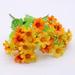 Pjtewawe Artificial flowers Indoor Flower Artificial 6Pcs Daisy Wildflowers Decor Outside Garden Silk Artificial Flowers