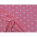 10 Yard Lot Bullet Printed Liverpool Textured Fabric Stretch Pink White Small Polka Dot S41