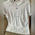 Adidas Tops | Adidas Shirt/ White Shirt. Size Large | Color: White | Size: L