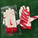 Nike Underwear & Socks | New Nike Vapor Jet 3.0 Wr Football Gloves Large White / Red | Color: Red/White | Size: L