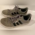 Adidas Shoes | Adidas Campus Gray 3 Stripe Sneakers Gray Suede Sz 11.5 | Color: Black/Gray | Size: 11.5