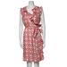 Kate Spade Dresses | Florence Broadhurst For Kate Spade Silk Knee Length Aubrey Wrap Dress Size 4 | Color: Pink/Tan | Size: 4