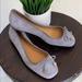 Tory Burch Shoes | Host Pick! Tory Burch Laila Ballet Flat Suede Leather Taupe | Color: Gray | Size: 11