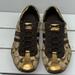 Coach Shoes | Coach Katelyn Brown & Gold Signature C Logo Shoes Women's Size 8m Lace Up Suede | Color: Brown/Gold | Size: 8