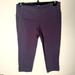 Athleta Pants & Jumpsuits | Athleta Capri Cropped Leggings Med Chaturanga Purple Gray Color | Color: Gray/Purple | Size: M