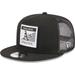 Men's New Era Black Oakland Athletics Scratch Squared Trucker 9FIFTY Snapback Hat