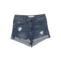 RSQ JEANS Denim Shorts - Mid/Reg Rise: Blue Bottoms - Women's Size 26 - Dark Wash