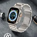 Bracelet à maillons en titane pour Apple Watch Ultra bracelet de luxe pour homme iWatch Series 6 5